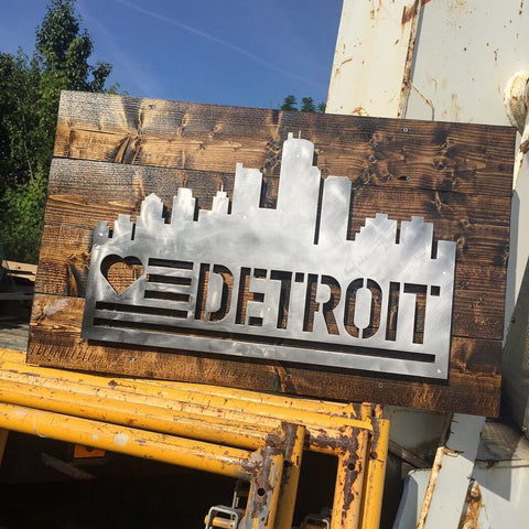 Love Detroit Skyline