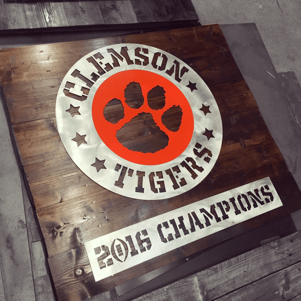 Clemson Tiger's Championship Wall Art