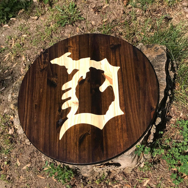 MI in Detroit D (Routed on Wood)